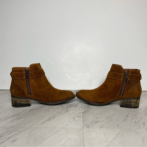 New! Born Morocco Brown Distressed Suede Bootie 6 1/2 - Picture 5 of 14